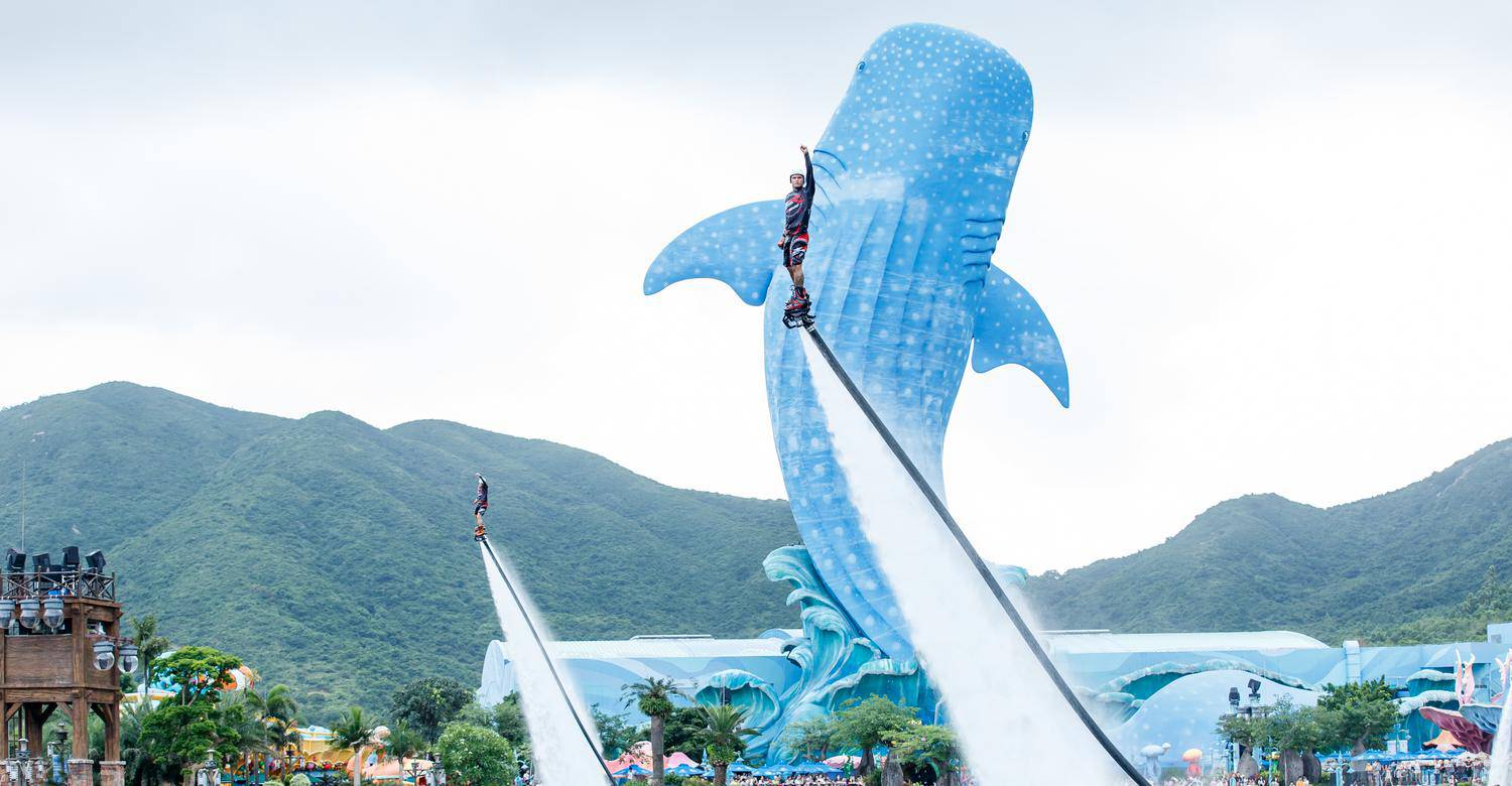 Flybord Spectacular: Where Human Flight Meets Oceanic Wonder